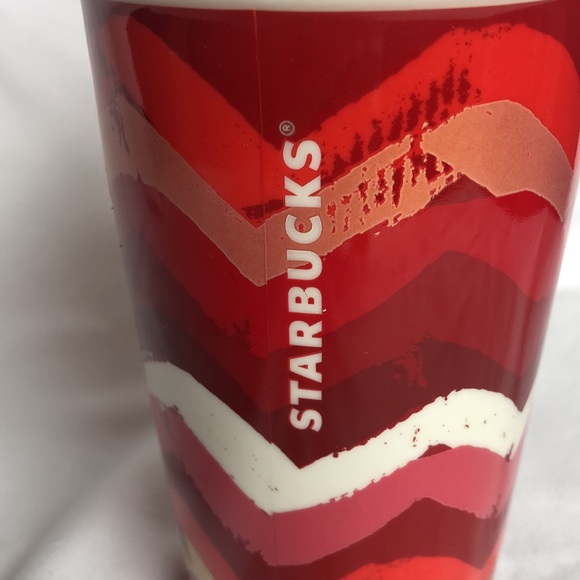 STARBUCKS 2014 Chevron Double Wall 10 oz Travel Mug - Picture 2 of 6